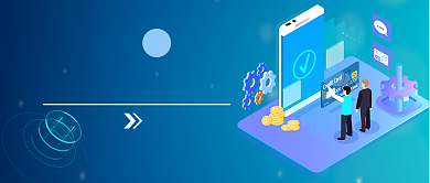 科技论坛蓝色创意公众号首图背景