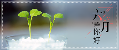 创意六月公众号首图背景