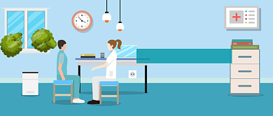 医疗身心健康漫画公众号首图背景