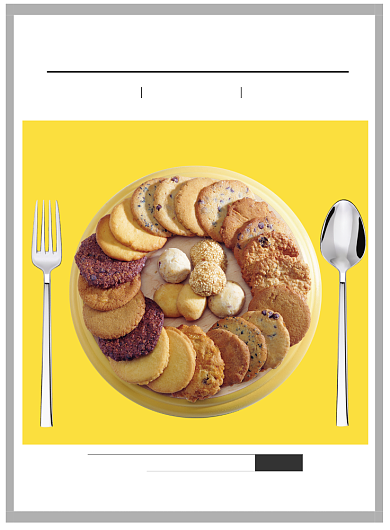 创意美食印刷海报背景