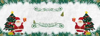 清新风格圣诞节商品优惠banner背景