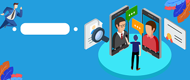 招聘公司插画手绘banner微信公众号素材图片背景