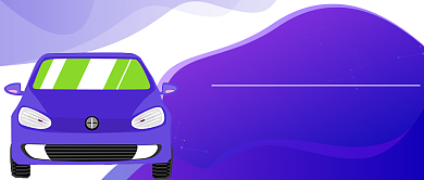 白蓝卡通公众号首图背景