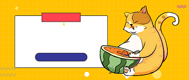 创意卡通娱乐吃瓜唠嗑公众号首图背景