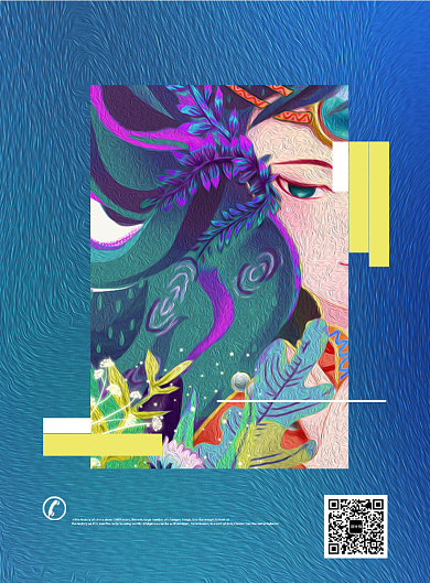 油画展览海报背景