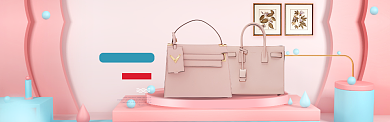 时尚臻品女包促销淘宝banner背景