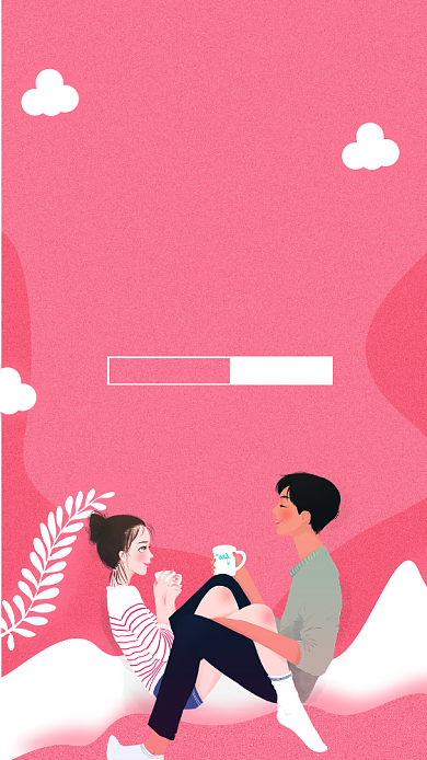 粉红七夕遇见你遇见爱主题宣传促销海报背景