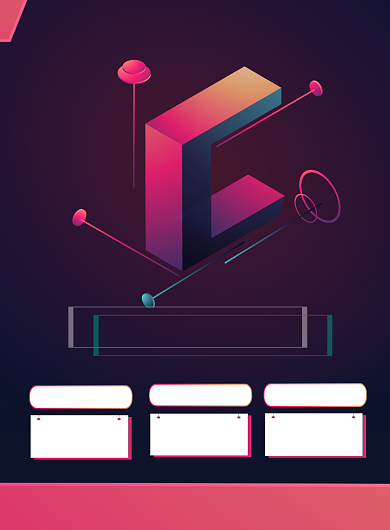 简约渐变科幻编程培训海报背景