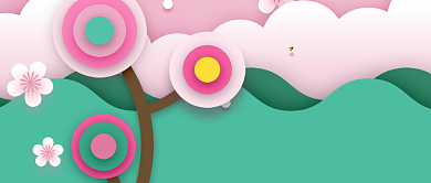 你好夏天立体折纸插图微信公众号素材图片背景