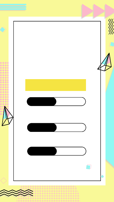 孟菲斯风格培训海报背景