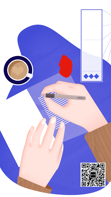 清新手绘你好12月海报背景