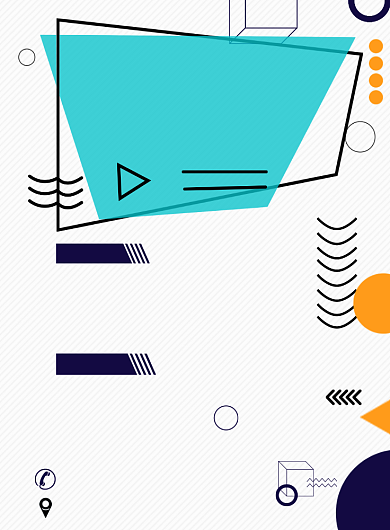 简约元素通用招聘印刷海报背景