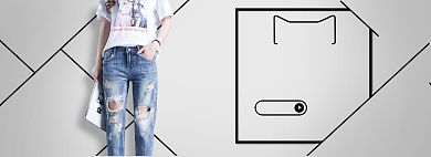 时尚简约双12女装banner背景