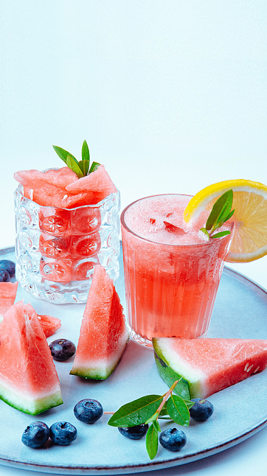 简约中国传统节气至小暑手机海报背景