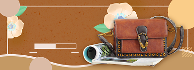 女装手提包淘宝电商banner图背景