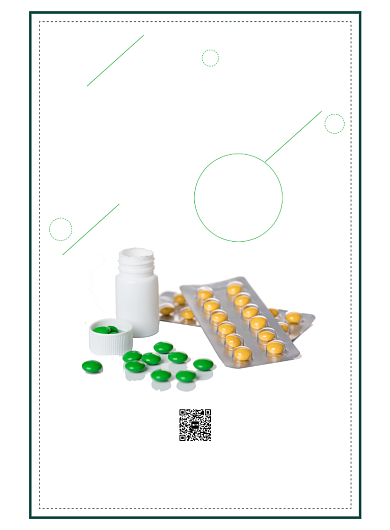 简洁安全用药海报背景