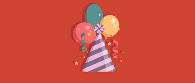 红色喜庆生日祝福公众号首图背景