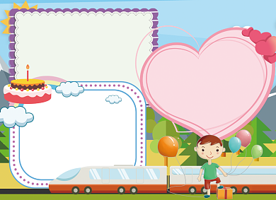 庆国庆手抄报宣传小报创意可爱背景