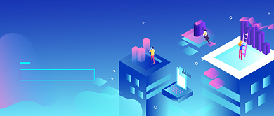 时尚渐变立体科技城市微信公众号素材图片背景