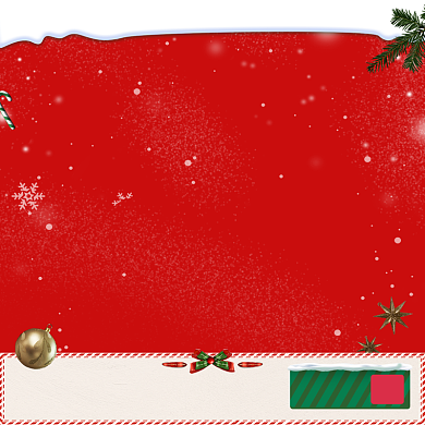 3折狂欢圣诞节领券红色电商主图背景