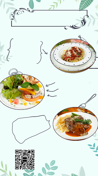 西餐厅西餐宣传促销海报背景