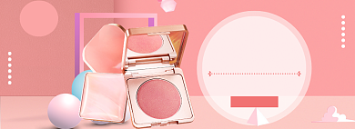 美妆促销海报banner背景