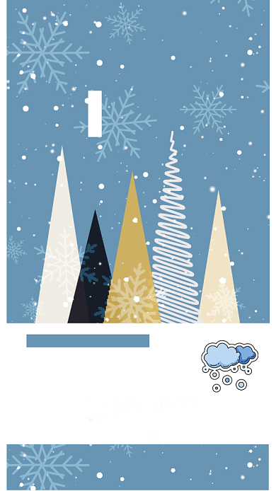 降温通知保暖冬天提醒冷空气下雪手机海报背景