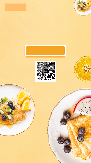 下午茶蓝莓餐甜点美味手机海报背景