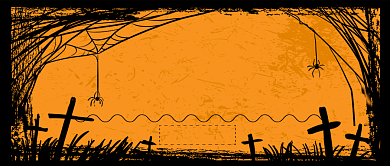 万圣节专场卡通手绘手机首图背景