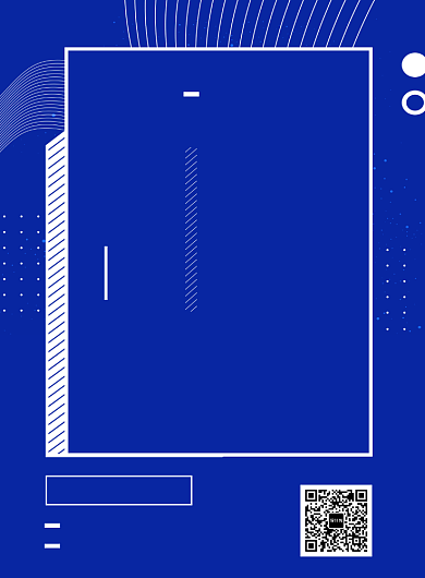 蓝色扁平化简约互联网金融知识培训宣传海报背景