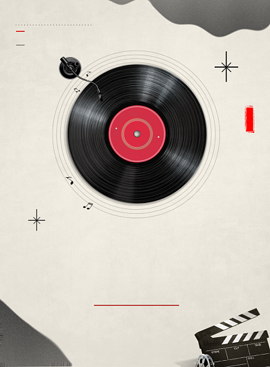 纪念张国荣电影打卡棕色简约印刷海报背景