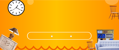 橙色渐变促销家装家具房地产宣传广告微信公众号素材图片背景