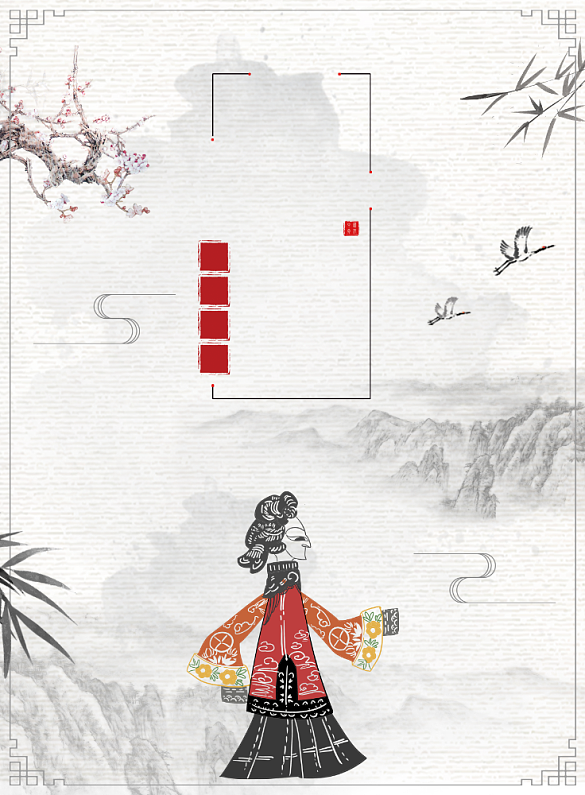 皮影戏中国风背景