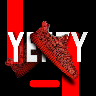 红色时尚运动鞋促销淘宝直通车图片背景