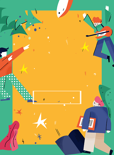 扁平风简约创意世界青年日宣传海报背景