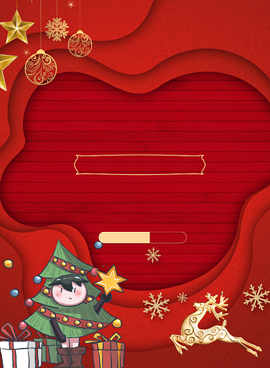 圣诞快乐打折促销印刷海报背景