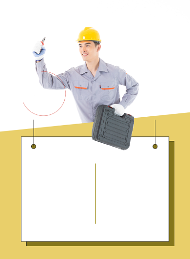 简洁工人招聘印刷海报背景