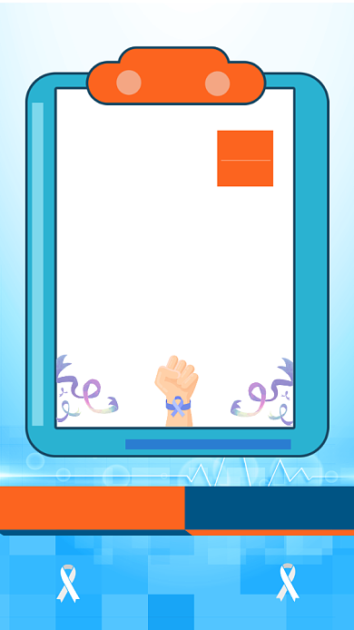 2月4日世界抗癌日手机海报背景