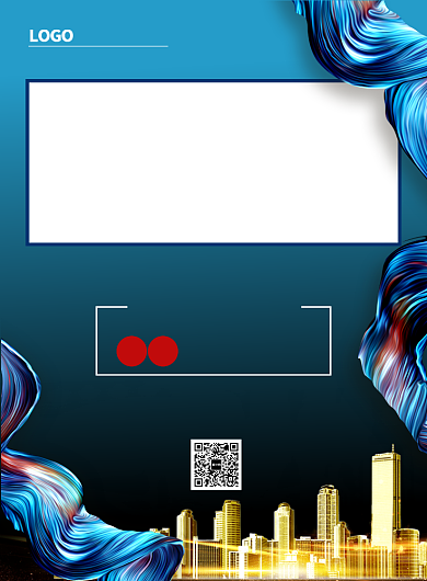 蓝色盛大开盘广告印刷模板海报背景