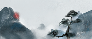 水墨风立冬节气图微信公众号素材图片背景