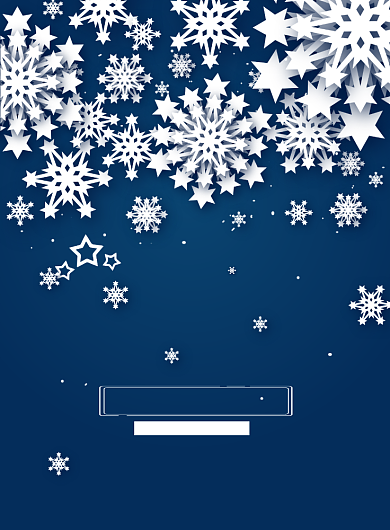 年终庆典蓝色促销印刷海报背景