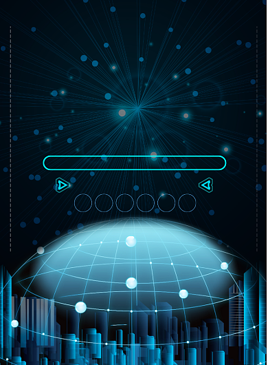 简约蓝色智能云科技宣传海报背景