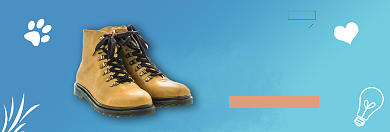时尚保暖马丁靴淘宝banner背景