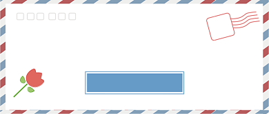 浅蓝小清新感谢信请本人签收公众号首图背景