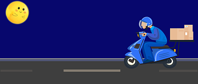 快递员加班公众号首图背景