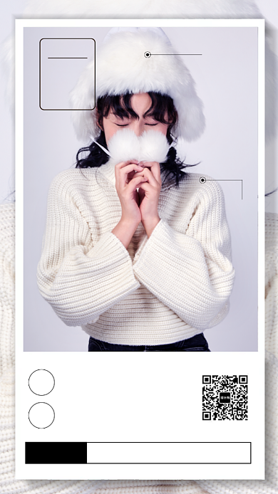 简约清新风日签海报背景