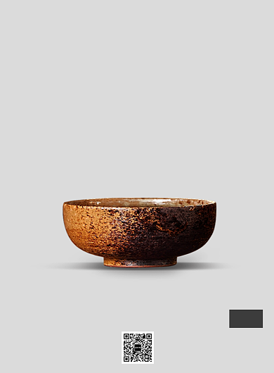 灰色扁平化文化娱乐陶器展览印刷海报背景