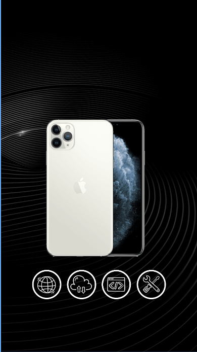 iphone黑色大气以旧换新手机评估海报背景