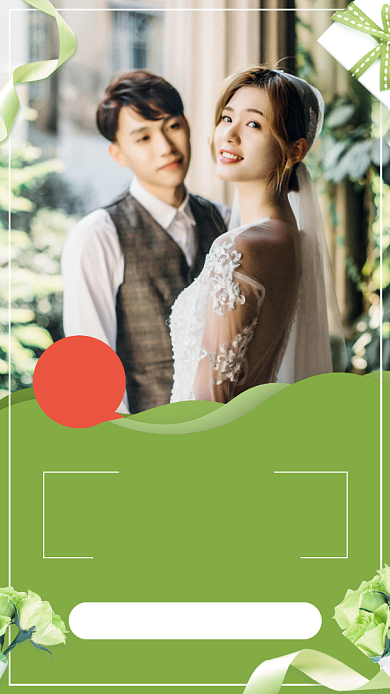 时尚经典婚纱照元旦优惠手机海报背景