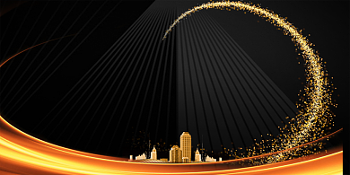 创意金色2019猪年新机遇背景